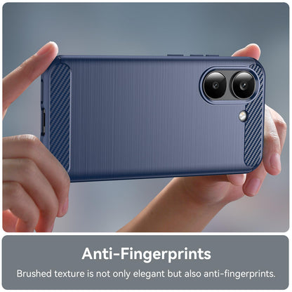 Xiaomi Poco X8 Pro 5G Carbon Fiber Brushed Texture TPU Protective Phone Case Shockproof Slim Cover