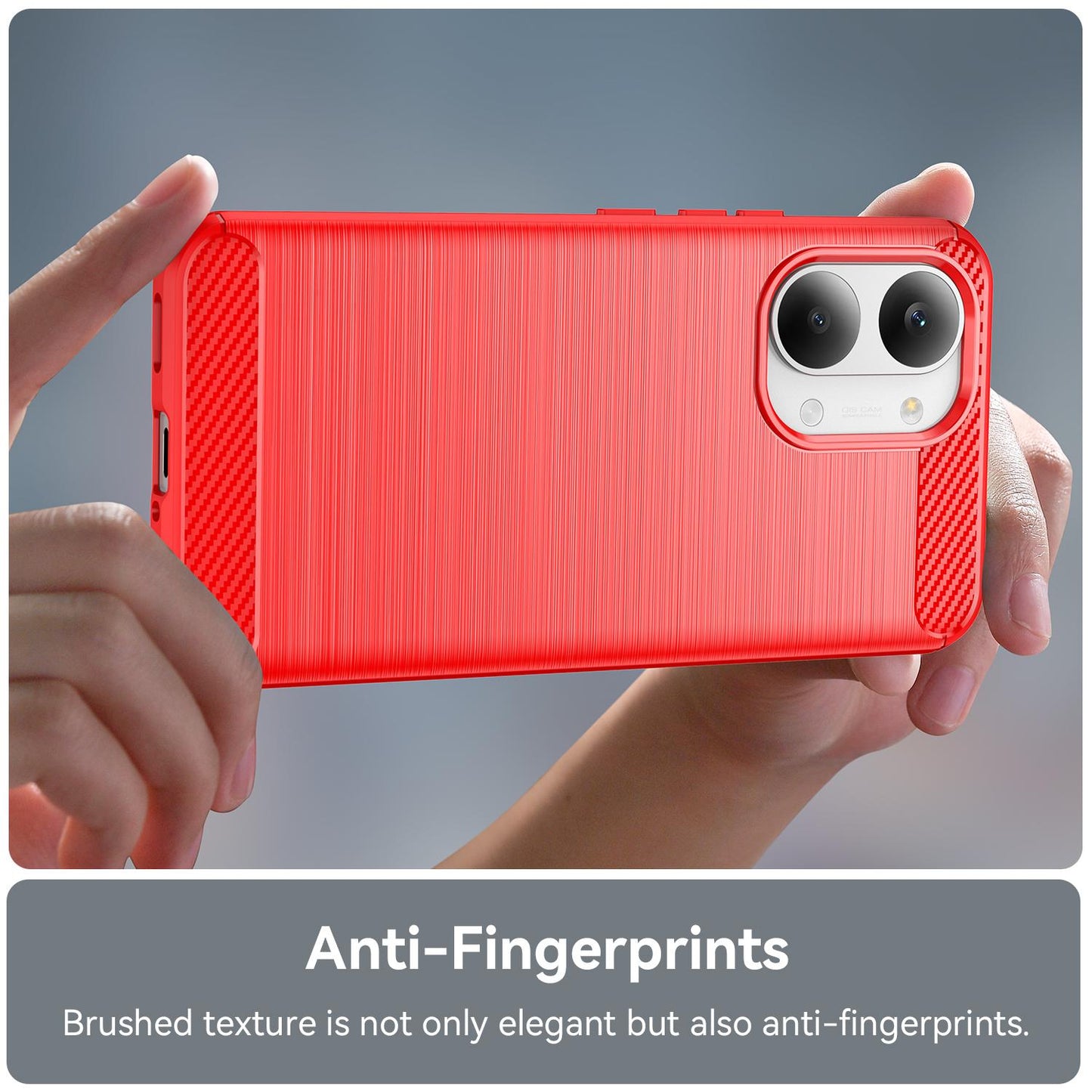 Xiaomi Poco X8 Pro Max 5G Carbon Fiber Brushed Texture TPU Protective Phone Case Shockproof Slim Cover