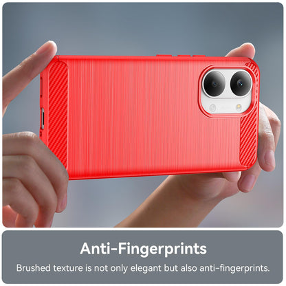Xiaomi Poco X8 Pro Max 5G Carbon Fiber Brushed Texture TPU Protective Phone Case Shockproof Slim Cover