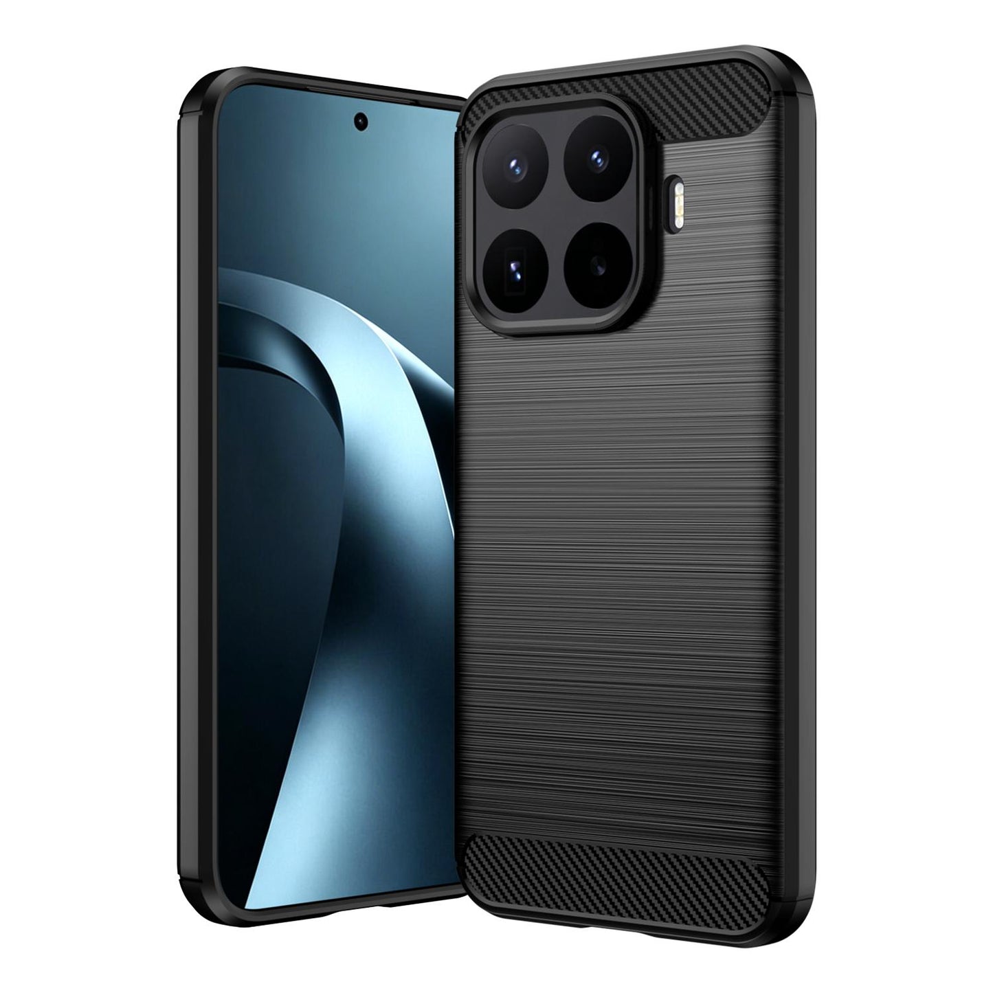 Xiaomi 17T Pro 5G Carbon Fiber Brushed Texture TPU Protective Phone Case Shockproof Slim Cover