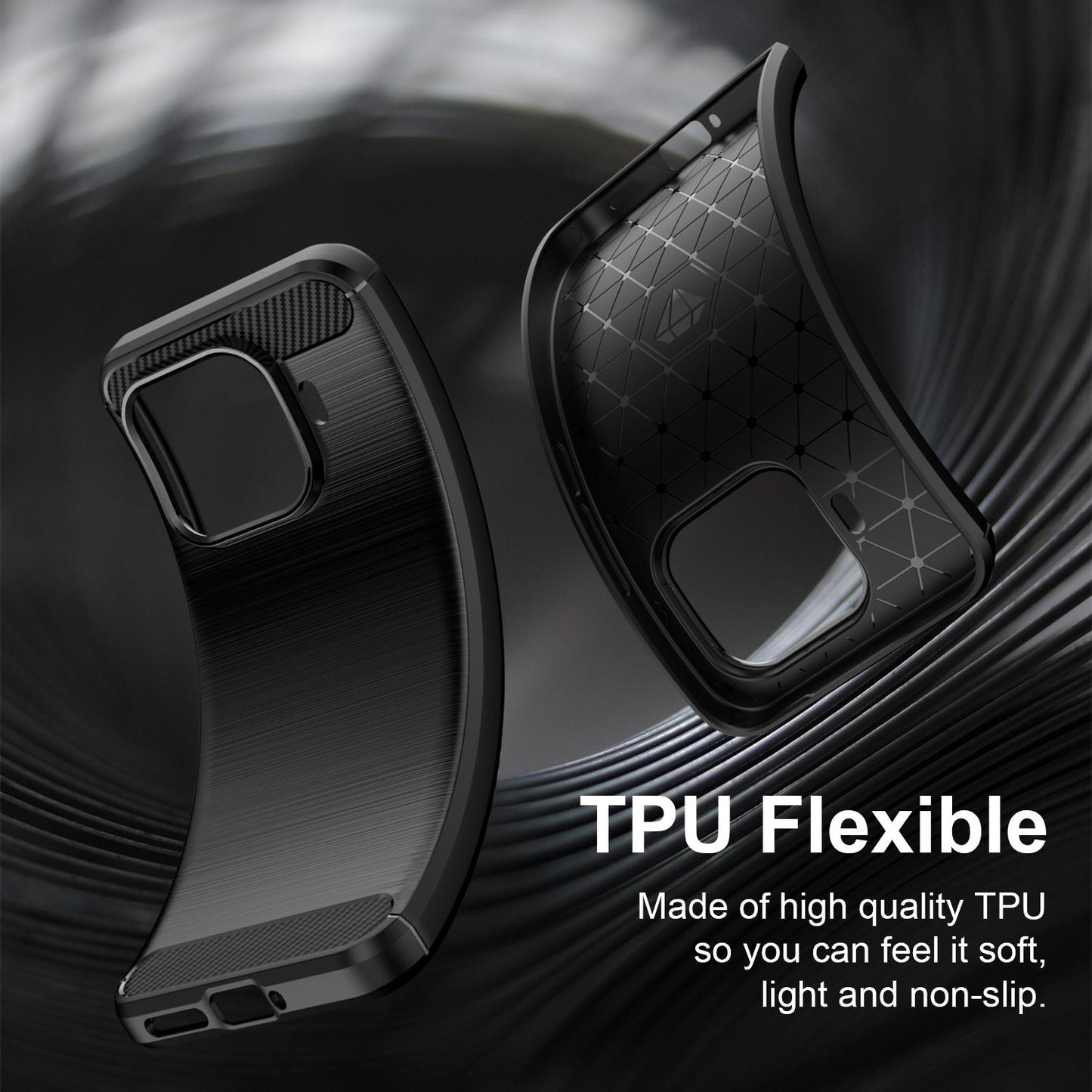 Xiaomi 17T Pro 5G Carbon Fiber Brushed Texture TPU Protective Phone Case Shockproof Slim Cover