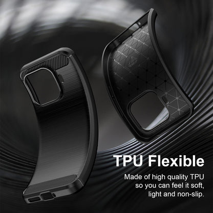 Xiaomi 17T Pro 5G Carbon Fiber Brushed Texture TPU Protective Phone Case Shockproof Slim Cover