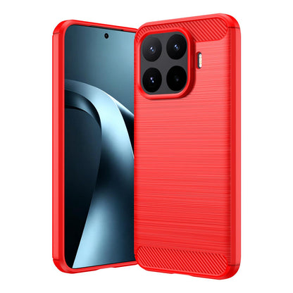 Xiaomi 17T Pro 5G Carbon Fiber Brushed Texture TPU Protective Phone Case Shockproof Slim Cover