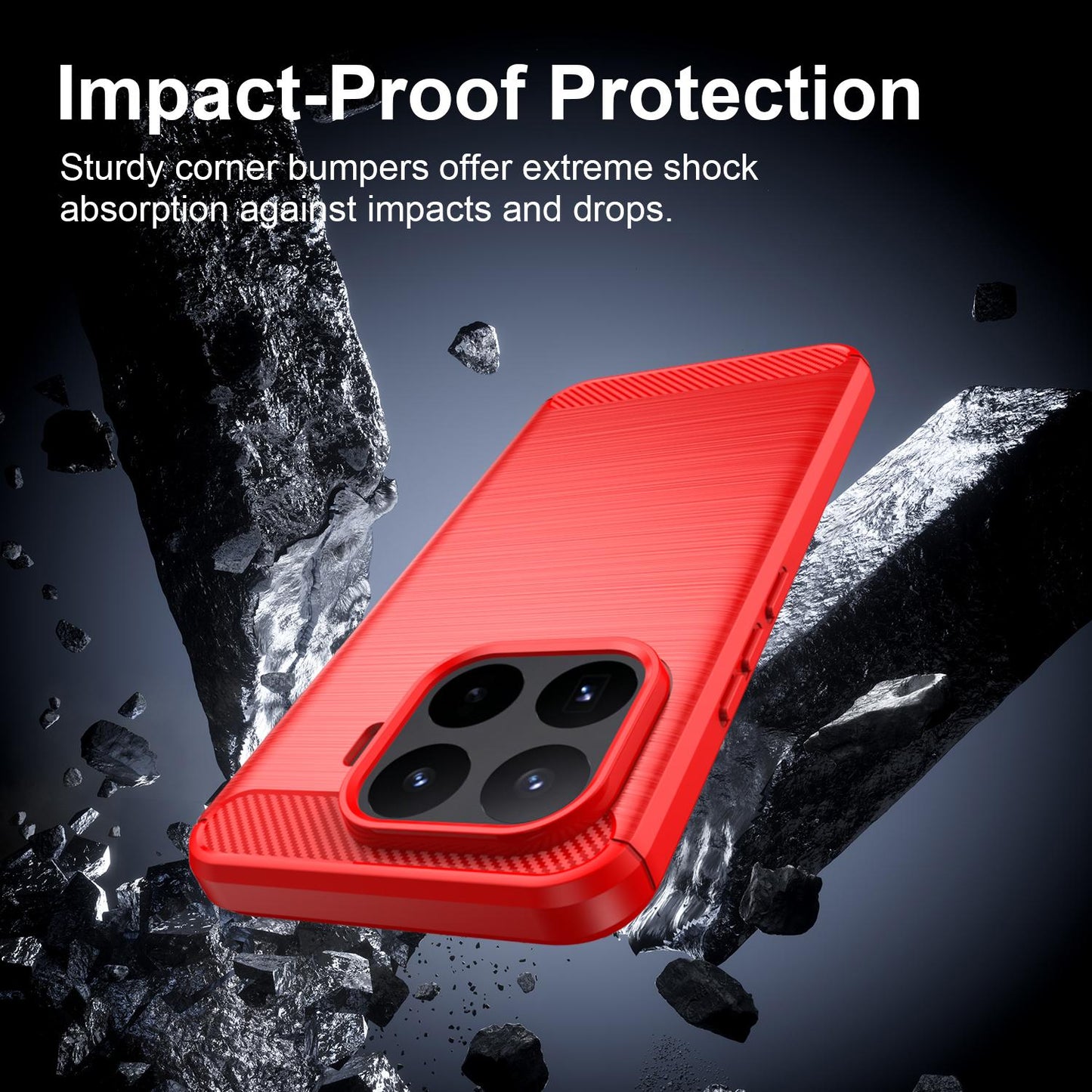 Xiaomi 17T Pro 5G Carbon Fiber Brushed Texture TPU Protective Phone Case Shockproof Slim Cover