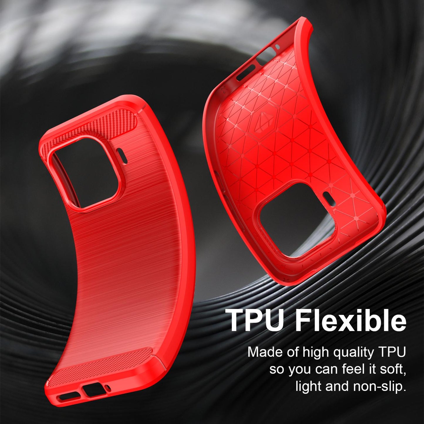Xiaomi 17T Pro 5G Carbon Fiber Brushed Texture TPU Protective Phone Case Shockproof Slim Cover