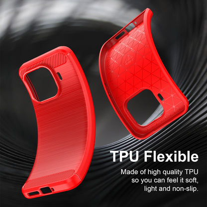 Xiaomi 17T Pro 5G Carbon Fiber Brushed Texture TPU Protective Phone Case Shockproof Slim Cover