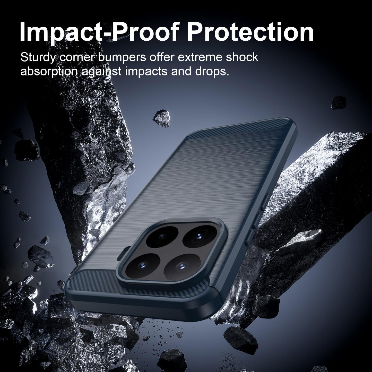 Xiaomi 17T Pro 5G Carbon Fiber Brushed Texture TPU Protective Phone Case Shockproof Slim Cover