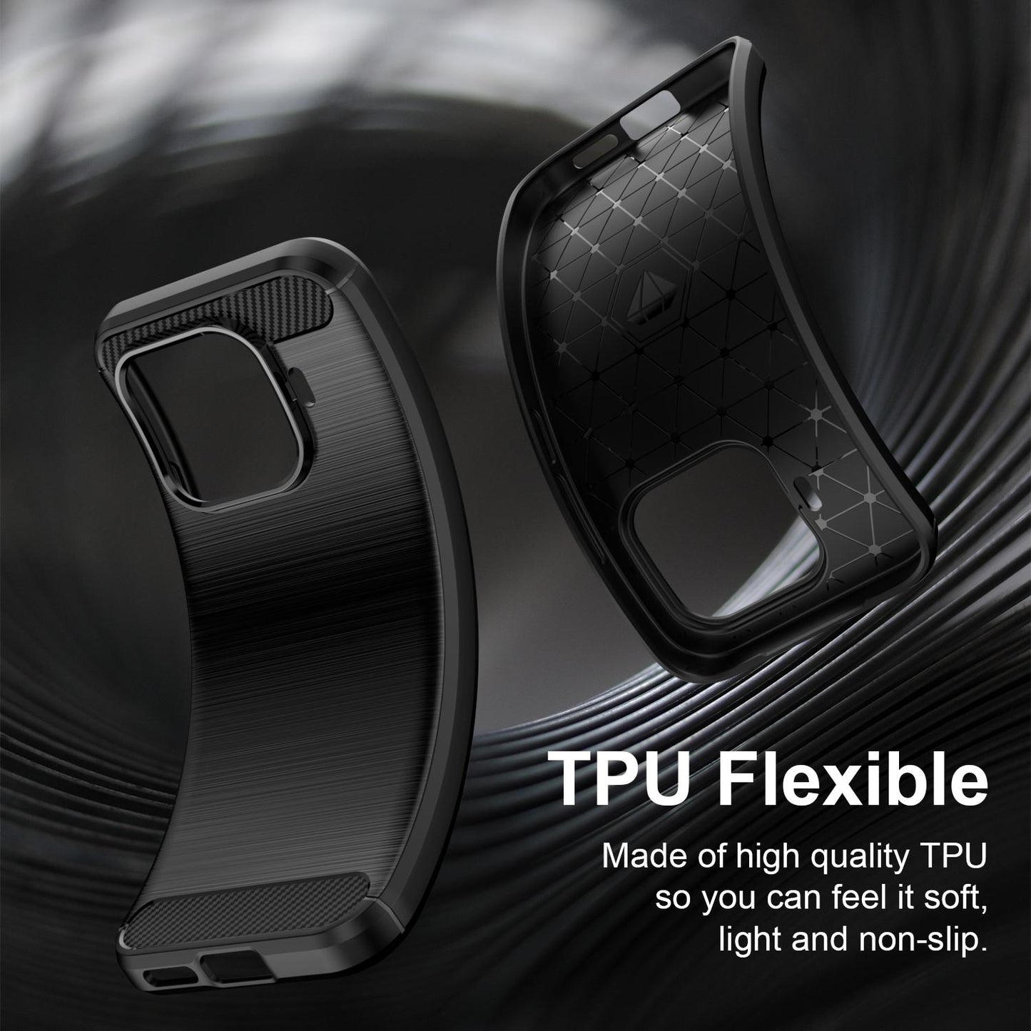 Xiaomi 17T 5G Carbon Fiber Brushed Texture TPU Protective Phone Case Shockproof Slim Cover