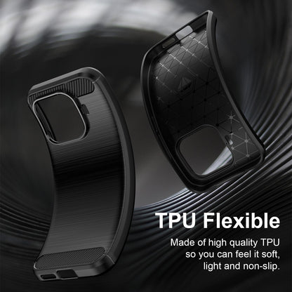 Xiaomi 17T 5G Carbon Fiber Brushed Texture TPU Protective Phone Case Shockproof Slim Cover