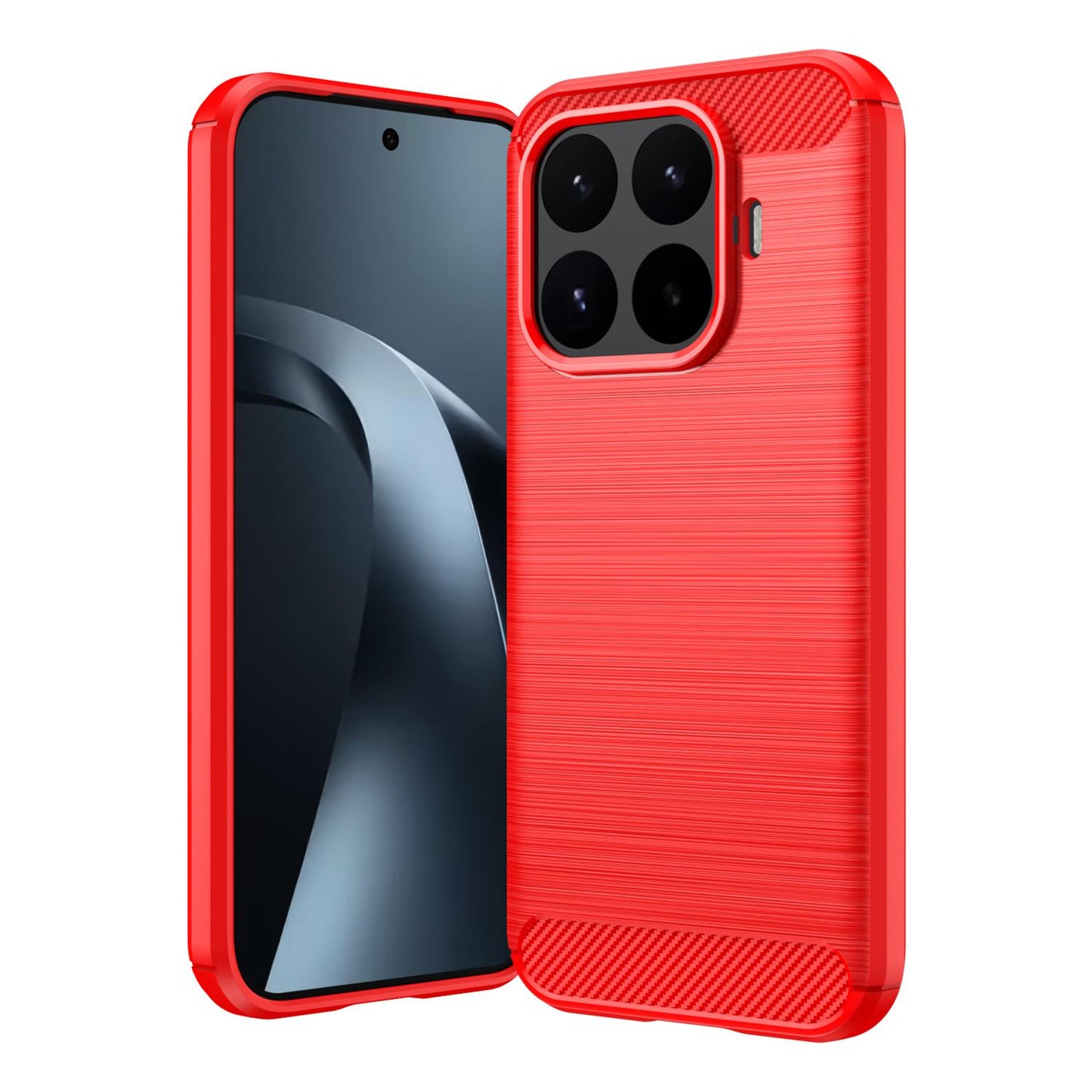 Xiaomi 17T 5G Carbon Fiber Brushed Texture TPU Protective Phone Case Shockproof Slim Cover