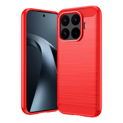 Xiaomi 17T 5G Carbon Fiber Brushed Texture TPU Protective Phone Case Shockproof Slim Cover