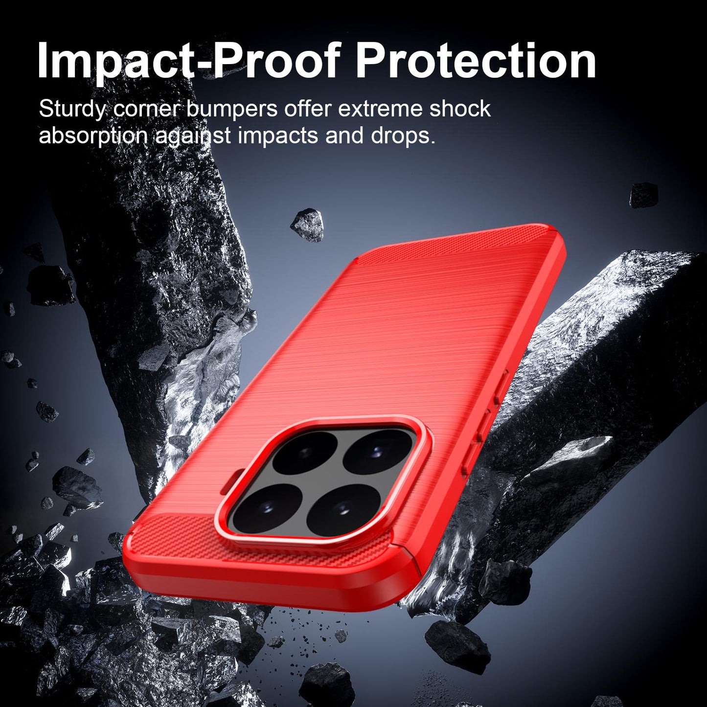 Xiaomi 17T 5G Carbon Fiber Brushed Texture TPU Protective Phone Case Shockproof Slim Cover