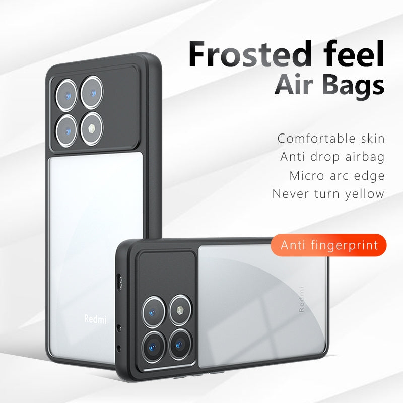 Xiaomi Poco F6 Pro Armor Precise Hole PC Hybrid TPU Phone Case with Full Protection Shockproof Cover