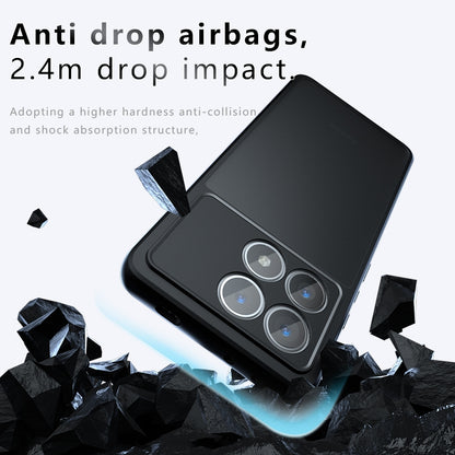 Xiaomi Poco F6 Pro Armor Precise Hole PC Hybrid TPU Phone Case with Full Protection Shockproof Cover