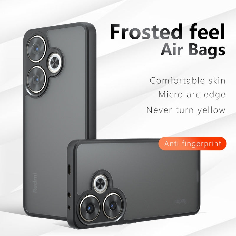 Xiaomi Poco F6 Armor Precise Hole PC Hybrid TPU Phone Case with Full Protection Shockproof Cover