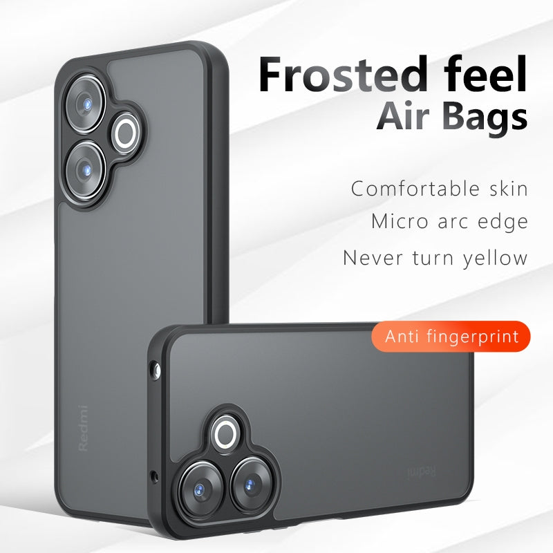 Xiaomi Poco M6 4G Armor Precise Hole PC Hybrid TPU Phone Case with Full Protection Shockproof Cover