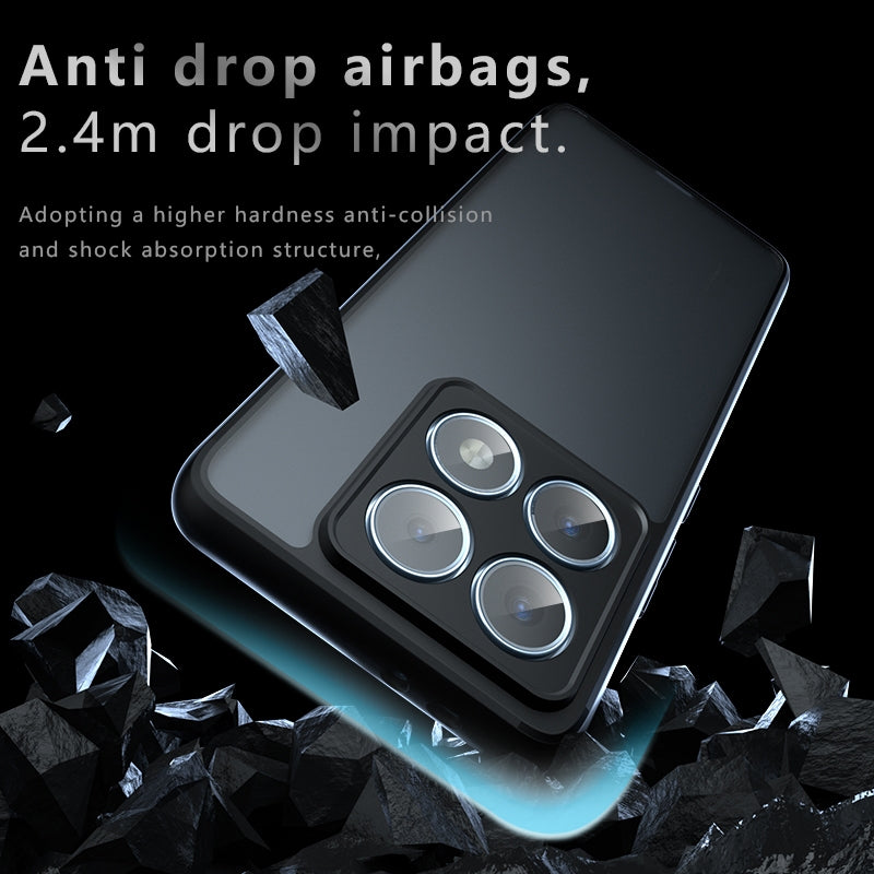 Xiaomi 14T Pro Armor Precise Hole PC Hybrid TPU Phone Case with Full Protection Shockproof Cover