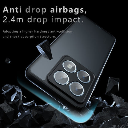 Xiaomi 14T Pro Armor Precise Hole PC Hybrid TPU Phone Case with Full Protection Shockproof Cover