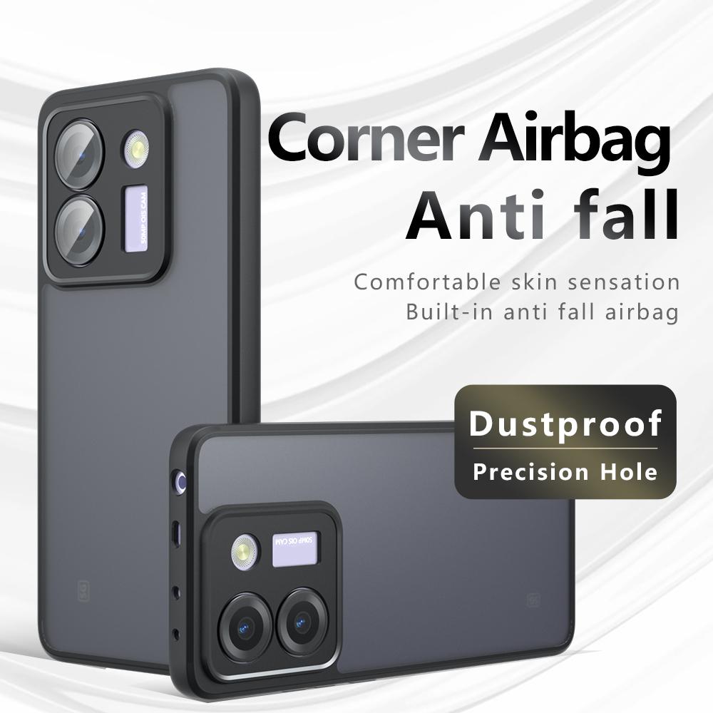 Xiaomi Poco M7 Pro 5G Armor Precise Hole PC Hybrid TPU Phone Case with Full Protection Shockproof Cover