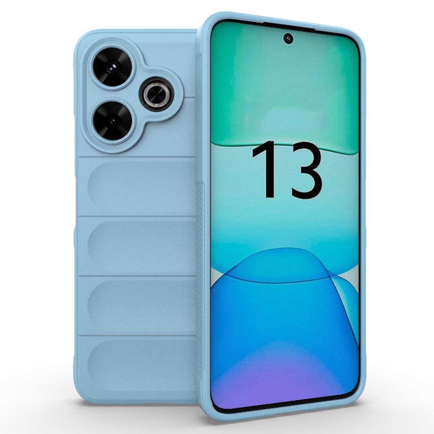 Redmi 13 4G Global Shock Absorbent Magic Shield TPU + Flannel Phone Case, Featuring Ridged Drop Protection, Bright Colours & Easy Access