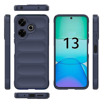 Redmi 13 4G Global Shock Absorbent Magic Shield TPU + Flannel Phone Case, Featuring Ridged Drop Protection, Bright Colours & Easy Access