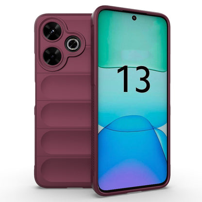 Redmi 13 4G Global Shock Absorbent Magic Shield TPU + Flannel Phone Case, Featuring Ridged Drop Protection, Bright Colours & Easy Access