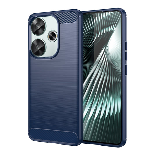 Xiaomi Poco F6 Carbon Fiber Brushed Texture TPU Protective Phone Case Shockproof Slim Cover
