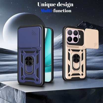 Xiaomi 17T 5G Sliding Camera Cover Magnetic Ring Stand Shockproof TPU + PC Protective Phone Case