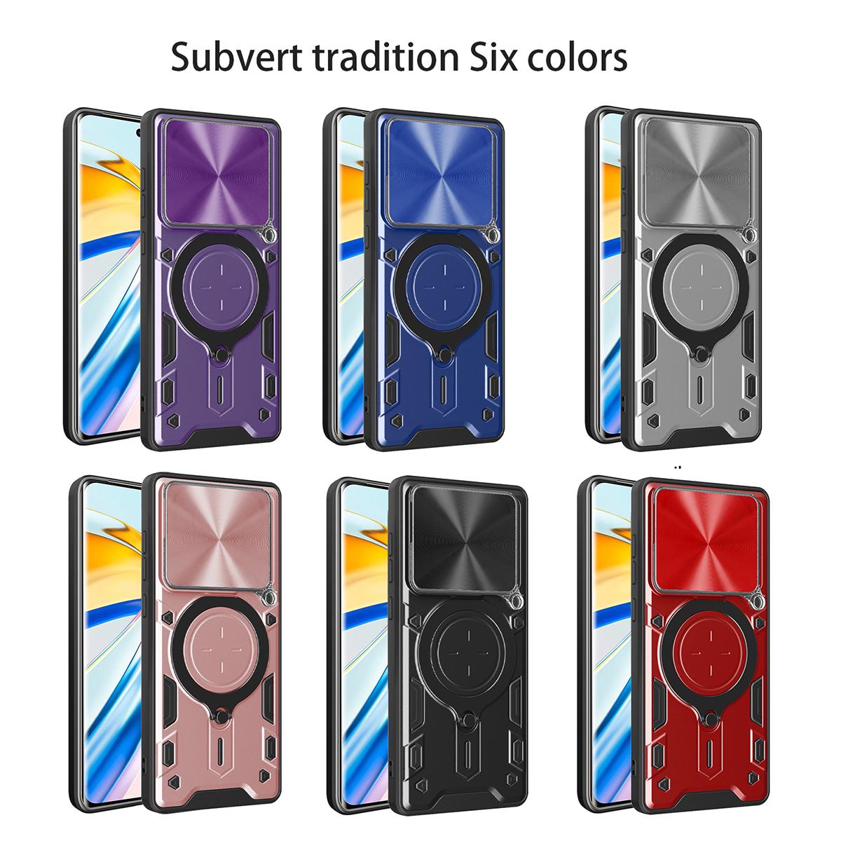 Xiaomi 15 Magnetic Holder CD Texture Sliding Camshield Phone Case, TPU PC Shockproof Cover