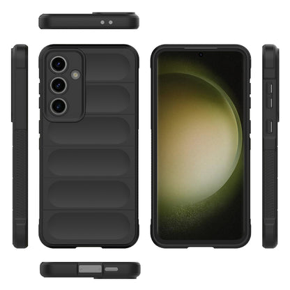 Samsung Galaxy S24 FE 5G Magic Shield TPU + Flannel Protective Phone Case Cover, Shockproof Scratch Resistant