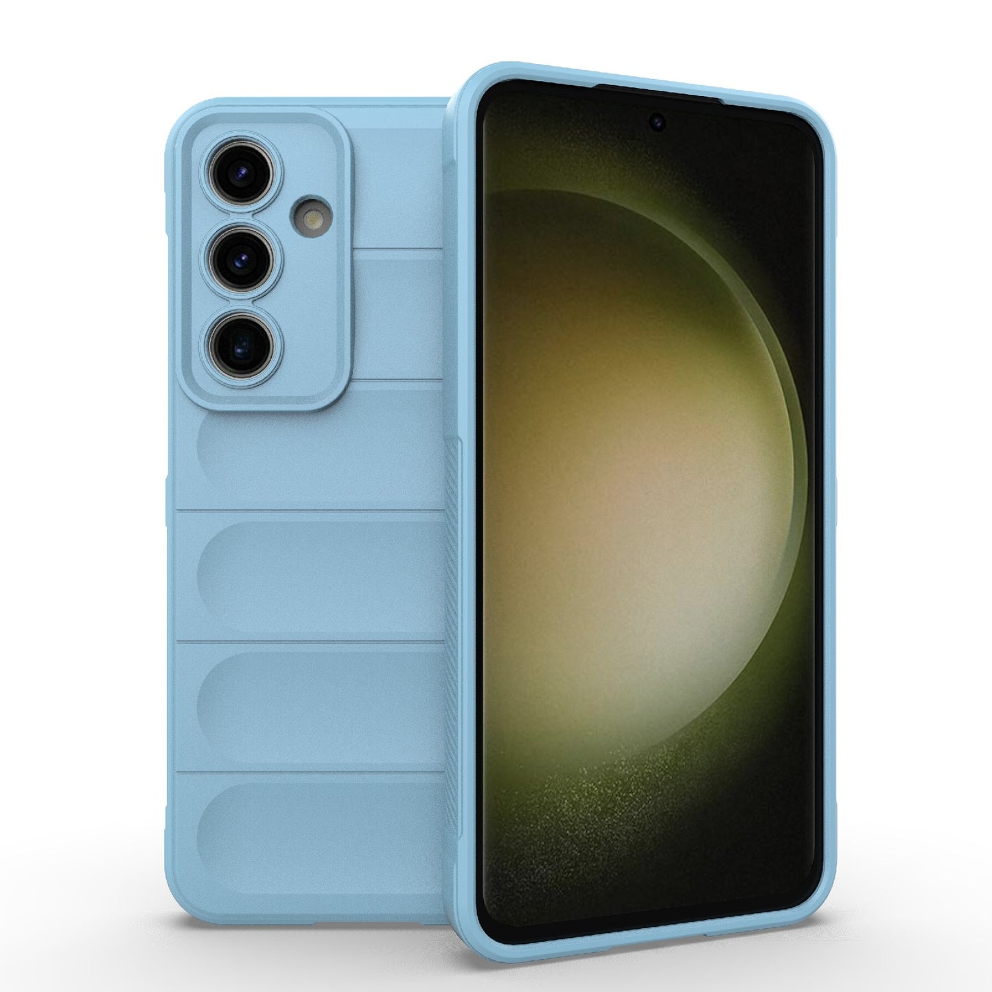 Samsung Galaxy S24 FE 5G Magic Shield TPU + Flannel Protective Phone Case Cover, Shockproof Scratch Resistant