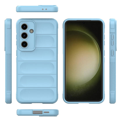 Samsung Galaxy S24 FE 5G Magic Shield TPU + Flannel Protective Phone Case Cover, Shockproof Scratch Resistant