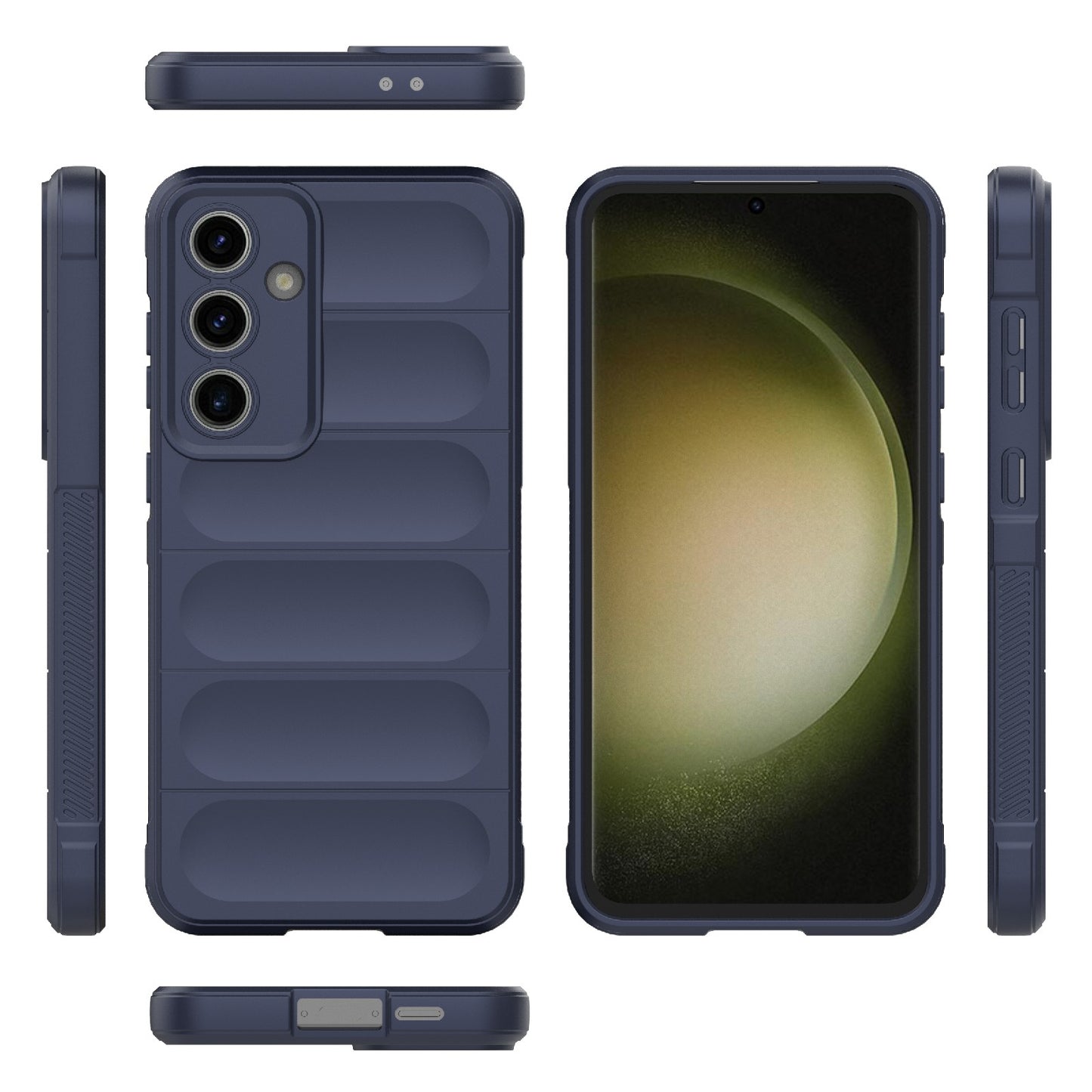 Samsung Galaxy S24 FE 5G Magic Shield TPU + Flannel Protective Phone Case Cover, Shockproof Scratch Resistant