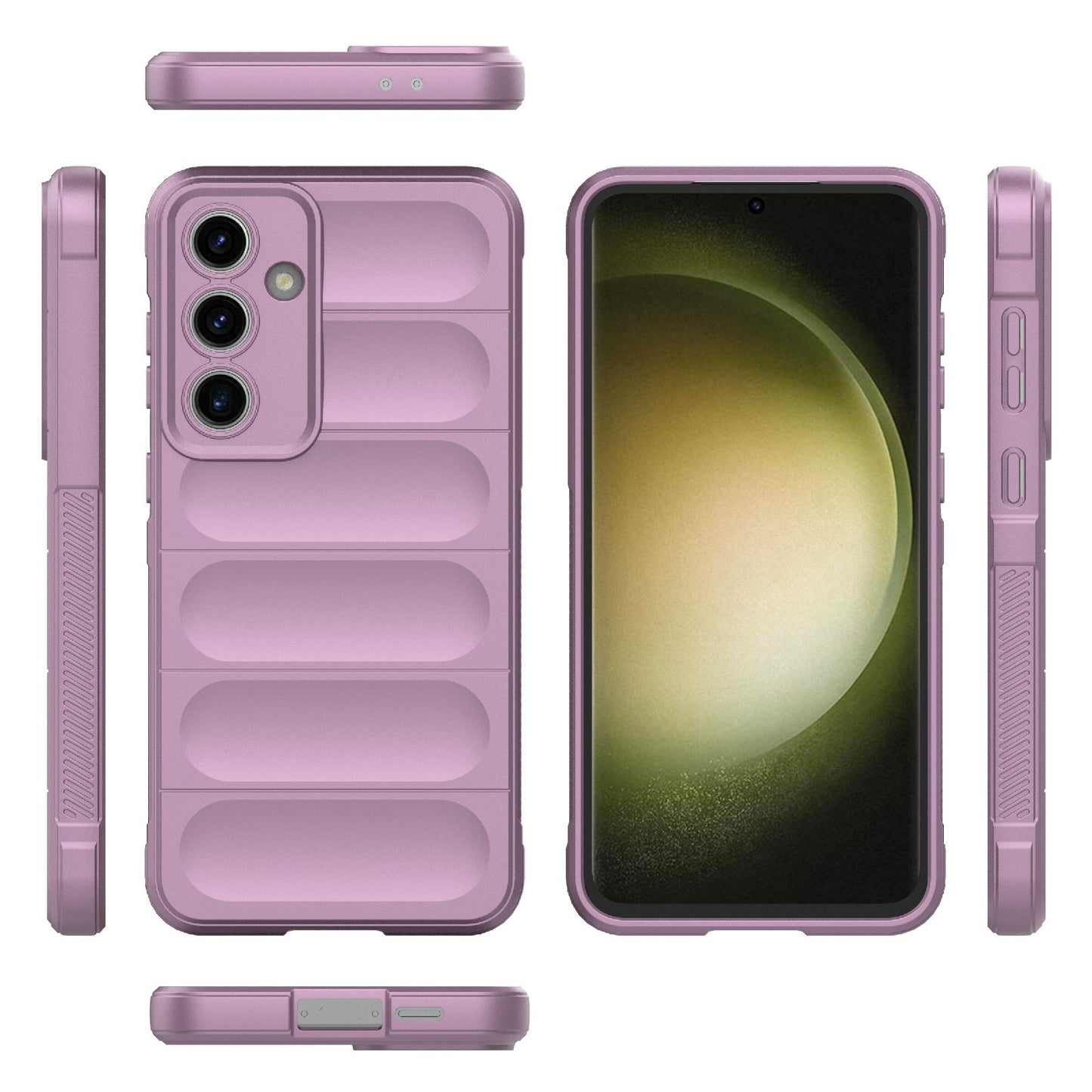 Samsung Galaxy S24 FE 5G Magic Shield TPU + Flannel Protective Phone Case Cover, Shockproof Scratch Resistant