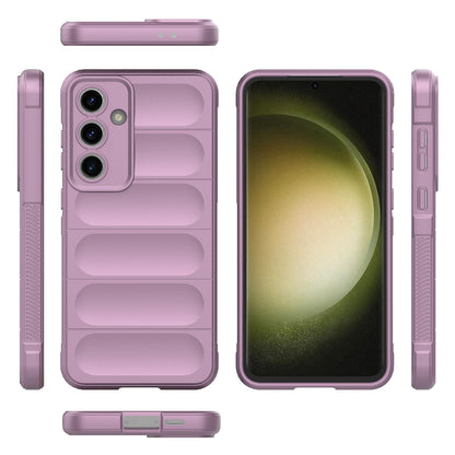 Samsung Galaxy S24 FE 5G Magic Shield TPU + Flannel Protective Phone Case Cover, Shockproof Scratch Resistant