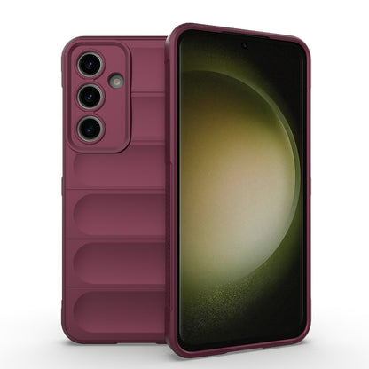 Samsung Galaxy S24 FE 5G Magic Shield TPU + Flannel Protective Phone Case Cover, Shockproof Scratch Resistant