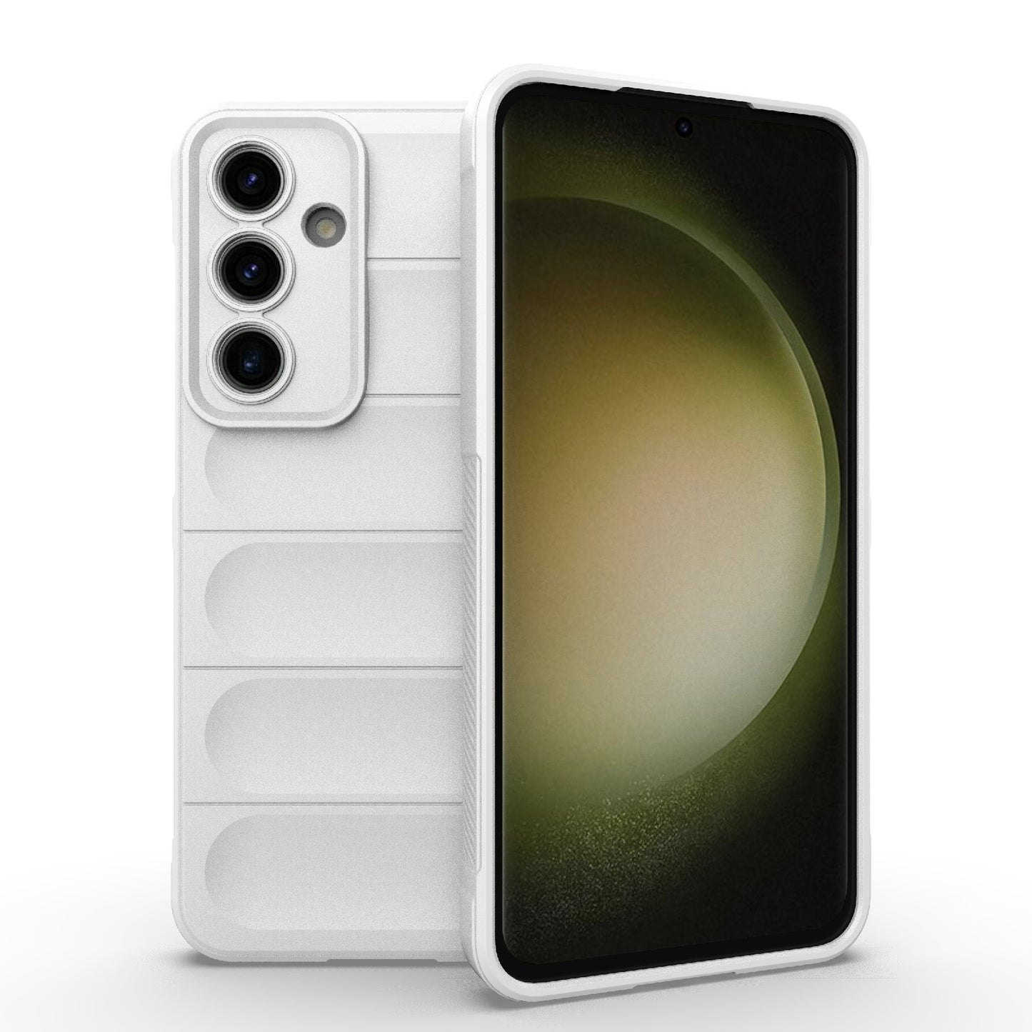 Samsung Galaxy S24 FE 5G Magic Shield TPU + Flannel Protective Phone Case Cover, Shockproof Scratch Resistant