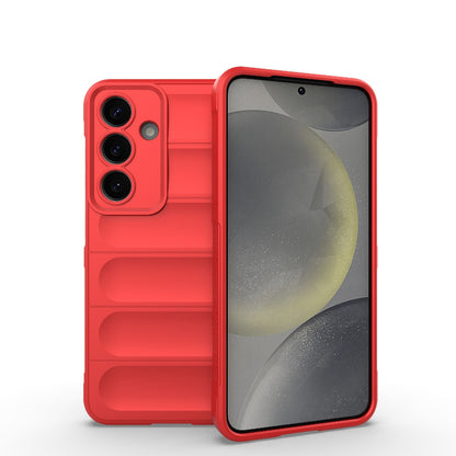 Samsung Galaxy S25 5G Magic Shield TPU + Flannel Protective Phone Case Cover, Shockproof Scratch Resistant
