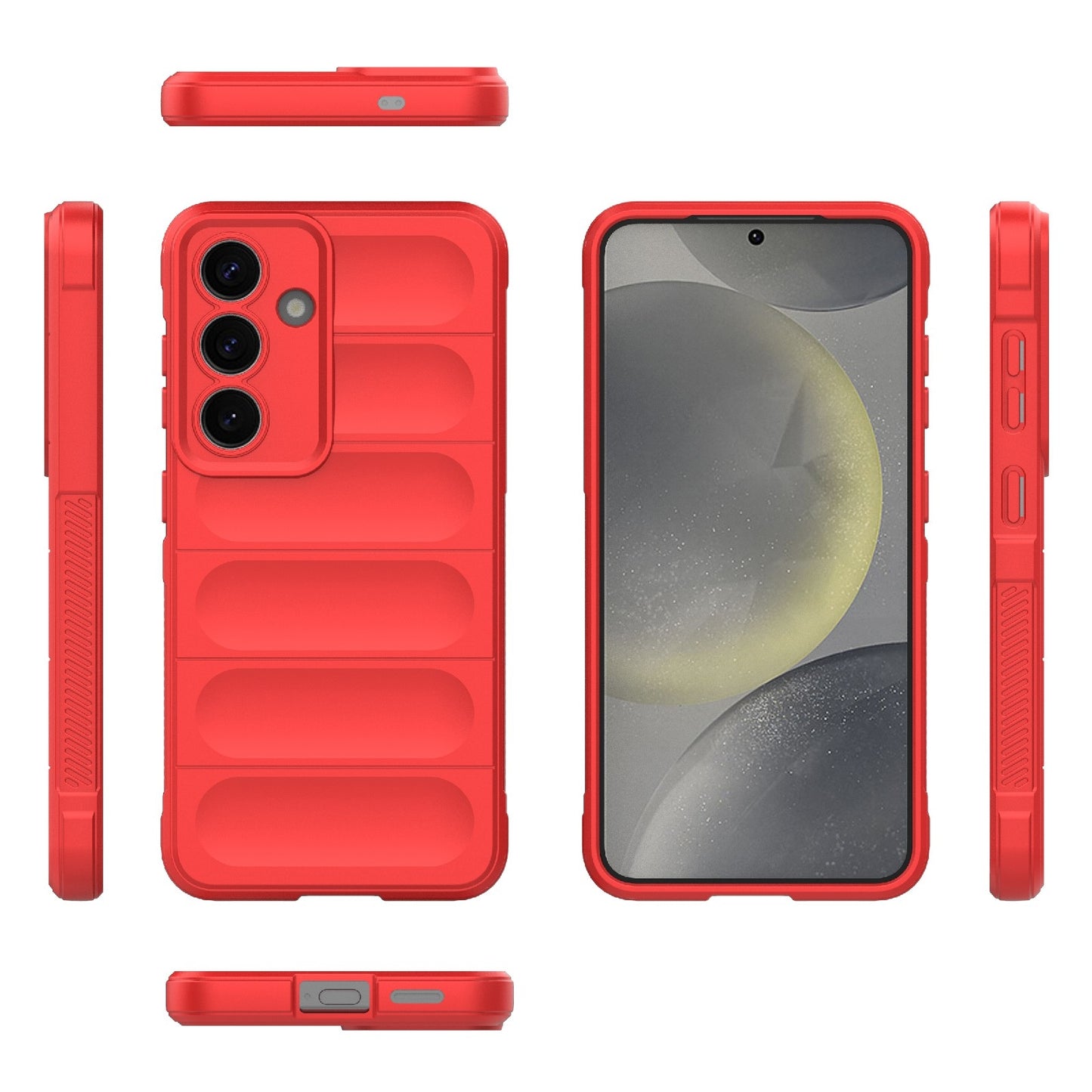 Samsung Galaxy S25 5G Magic Shield TPU + Flannel Protective Phone Case Cover, Shockproof Scratch Resistant