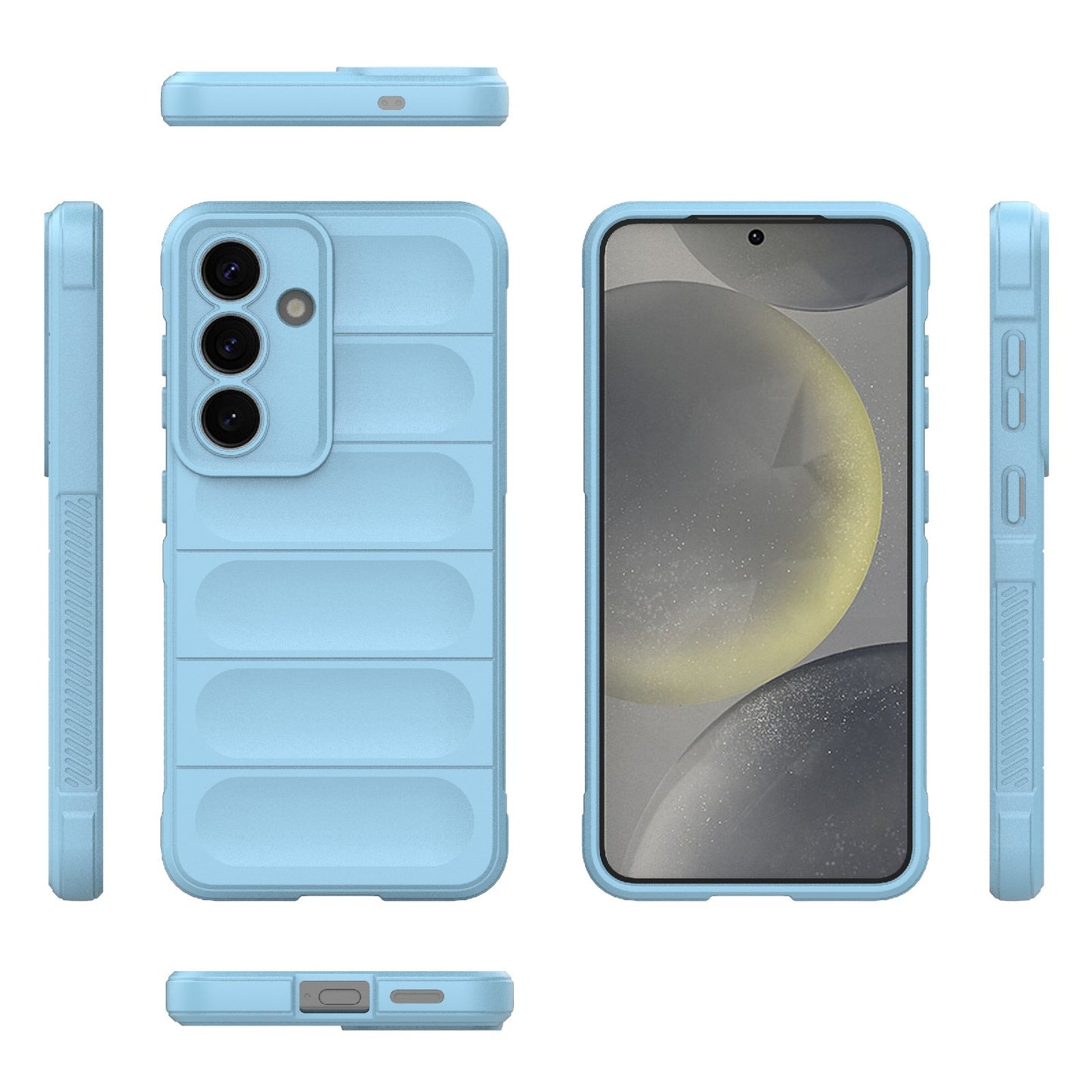 Samsung Galaxy S25 5G Magic Shield TPU + Flannel Protective Phone Case Cover, Shockproof Scratch Resistant