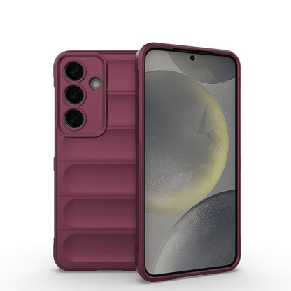 Samsung Galaxy S25 5G Magic Shield TPU + Flannel Protective Phone Case Cover, Shockproof Scratch Resistant