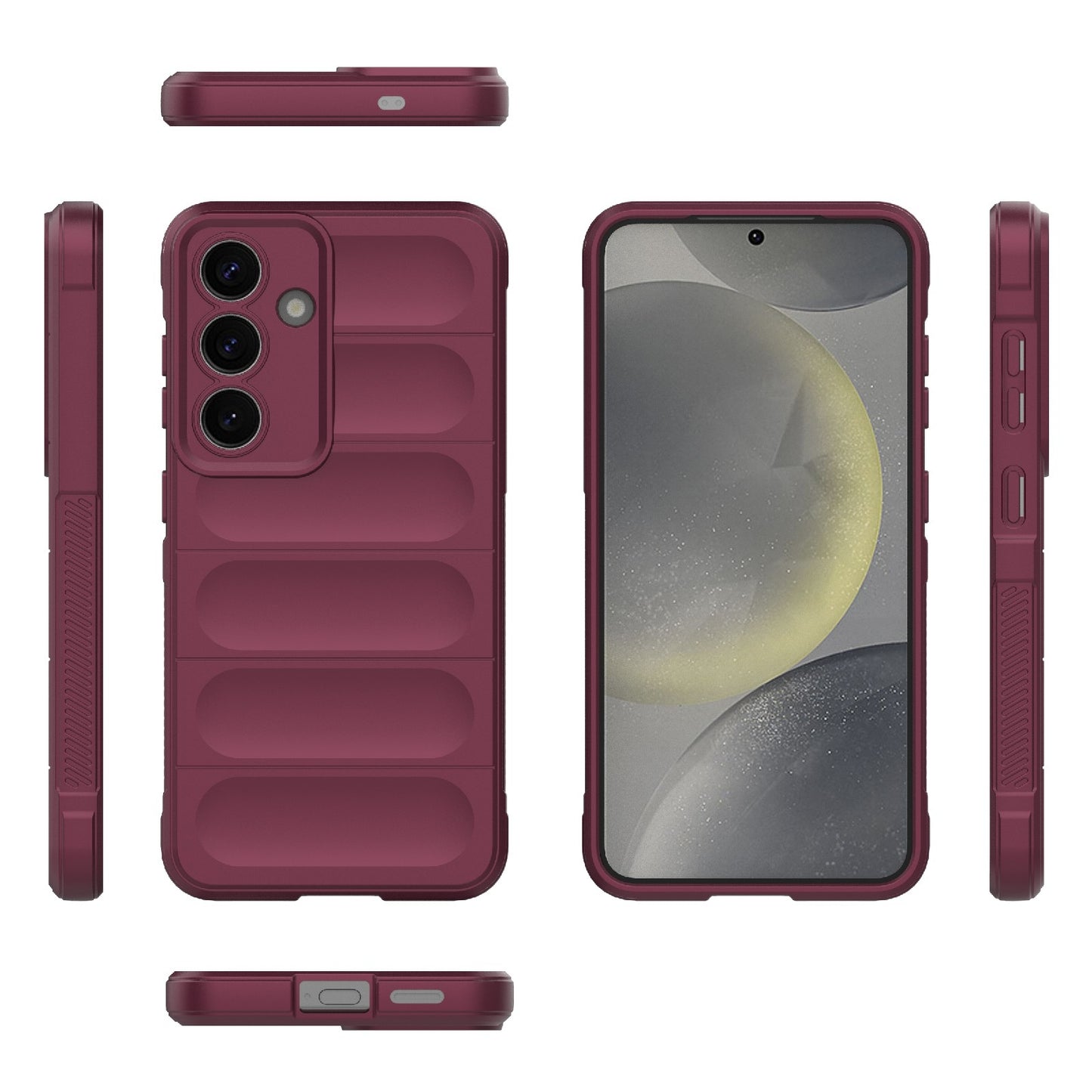 Samsung Galaxy S25 5G Magic Shield TPU + Flannel Protective Phone Case Cover, Shockproof Scratch Resistant