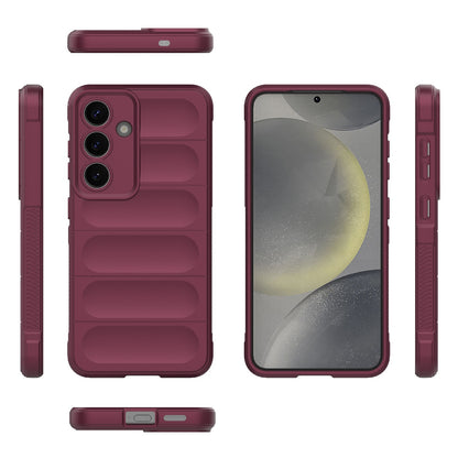 Samsung Galaxy S25 5G Magic Shield TPU + Flannel Protective Phone Case Cover, Shockproof Scratch Resistant