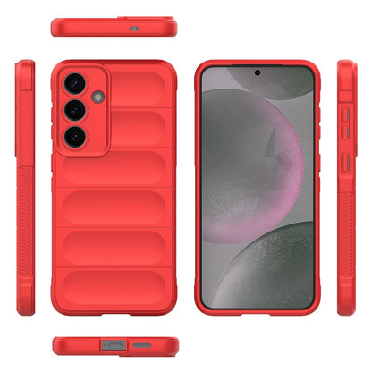 Samsung Galaxy S25+ 5G Magic Shield TPU + Flannel Protective Phone Case Cover, Shockproof Scratch Resistant