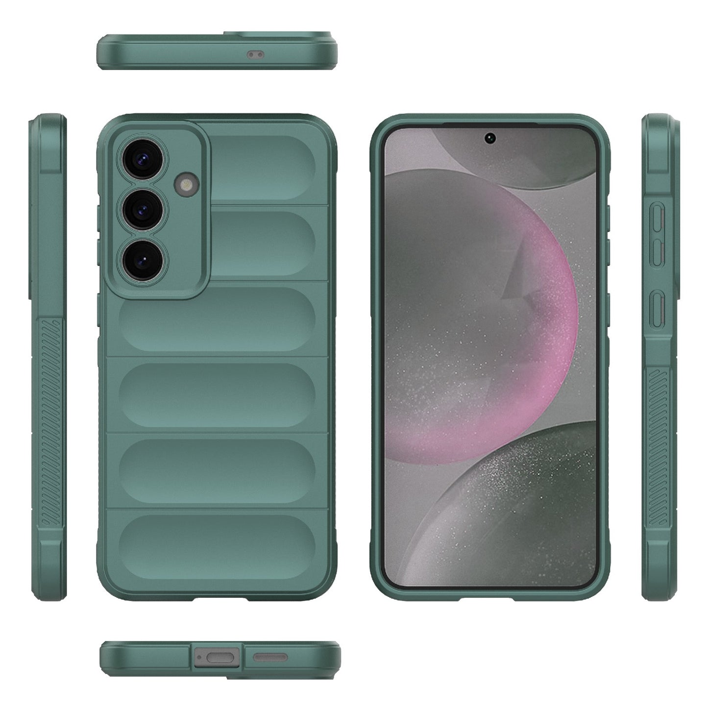 Samsung Galaxy S25+ 5G Magic Shield TPU + Flannel Protective Phone Case Cover, Shockproof Scratch Resistant