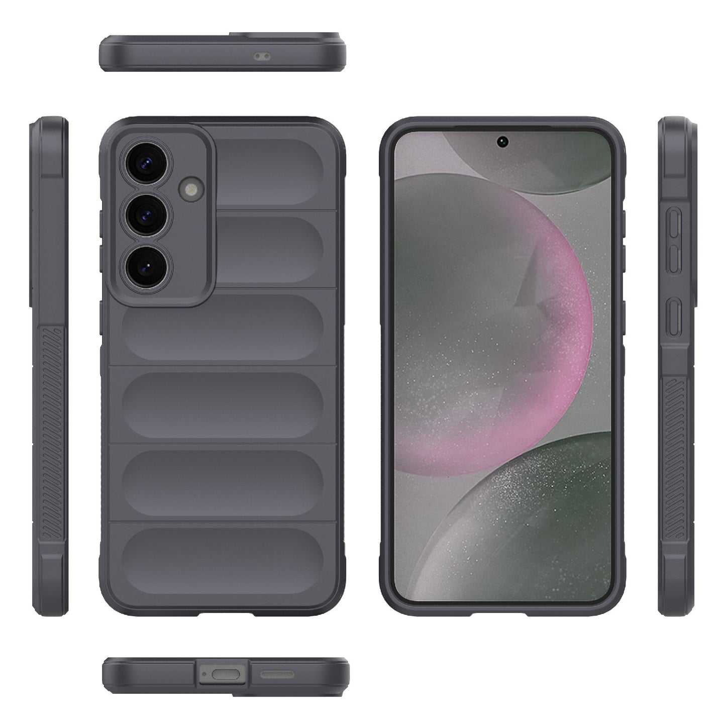 Samsung Galaxy S25+ 5G Magic Shield TPU + Flannel Protective Phone Case Cover, Shockproof Scratch Resistant