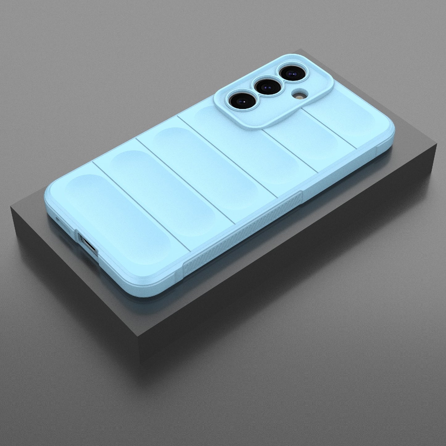Samsung Galaxy S25+ 5G Magic Shield TPU + Flannel Protective Phone Case Cover, Shockproof Scratch Resistant