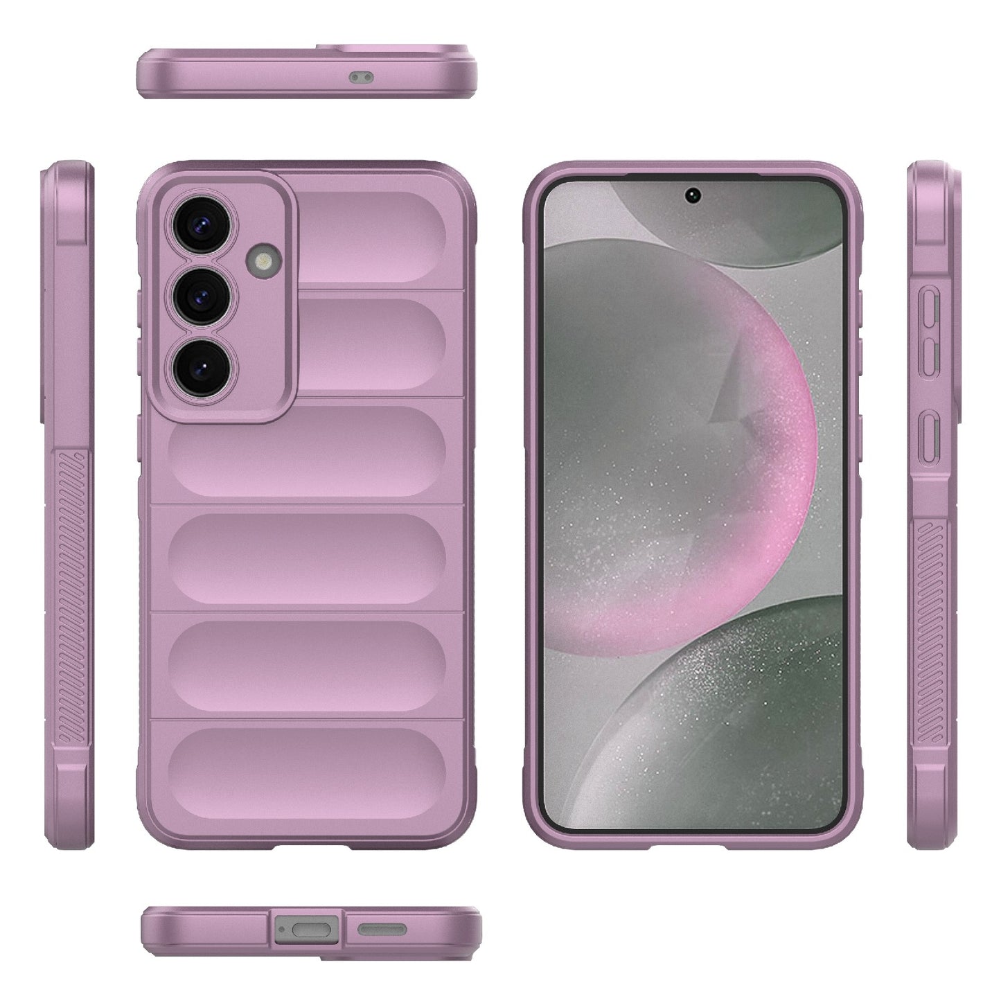 Samsung Galaxy S25+ 5G Magic Shield TPU + Flannel Protective Phone Case Cover, Shockproof Scratch Resistant