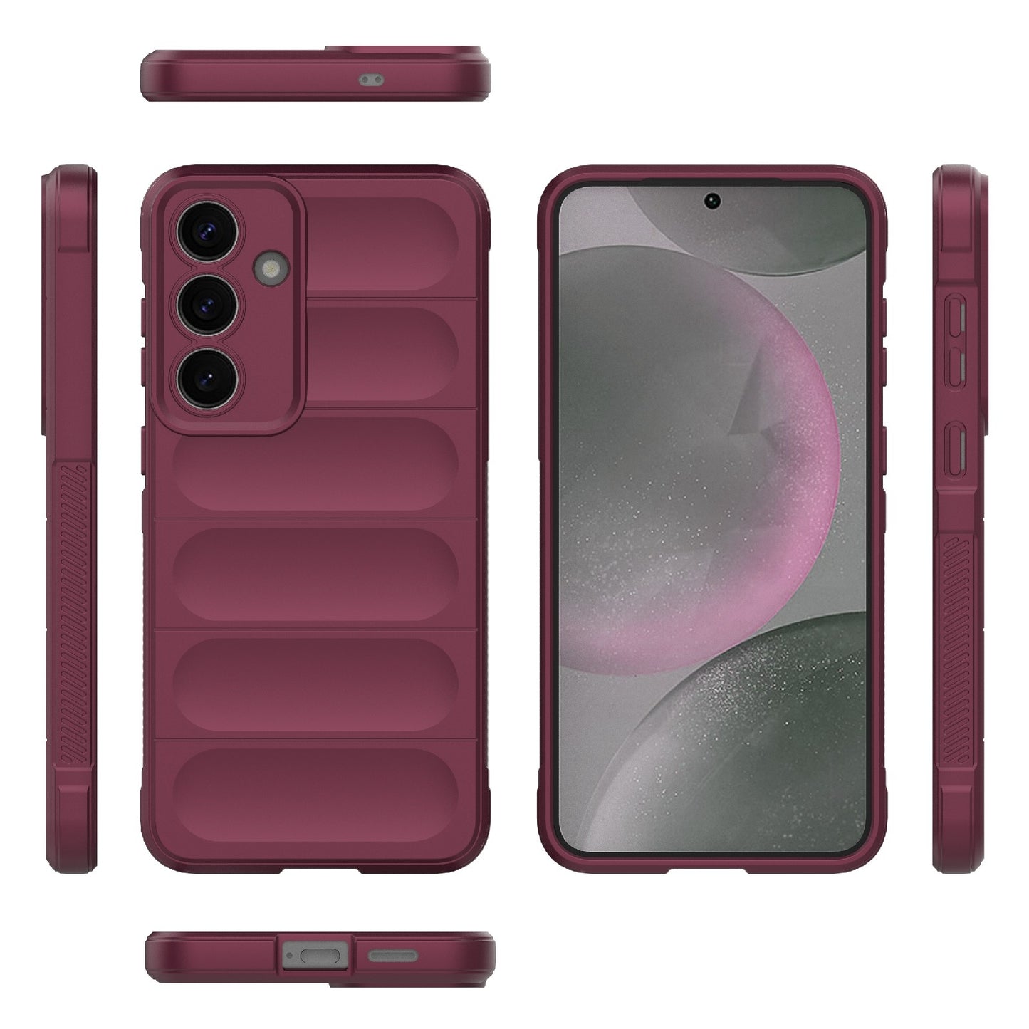 Samsung Galaxy S25+ 5G Magic Shield TPU + Flannel Protective Phone Case Cover, Shockproof Scratch Resistant