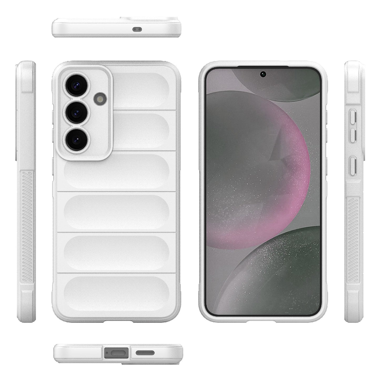 Samsung Galaxy S25+ 5G Magic Shield TPU + Flannel Protective Phone Case Cover, Shockproof Scratch Resistant